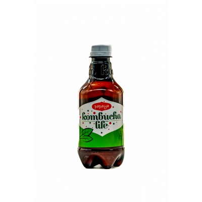 Kombucha Life чаена естествено газирана ферментирала напитка с папая 0.330 л 